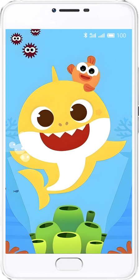 2D пластиковий чехол Бейби Шарк для Meizu U20 - 6303t-416 изображение 