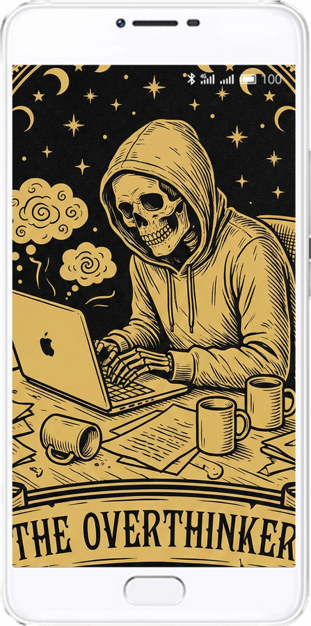 2D пластиковый чехол The Overthinker для Meizu U20 - 6774t-416 изображение 