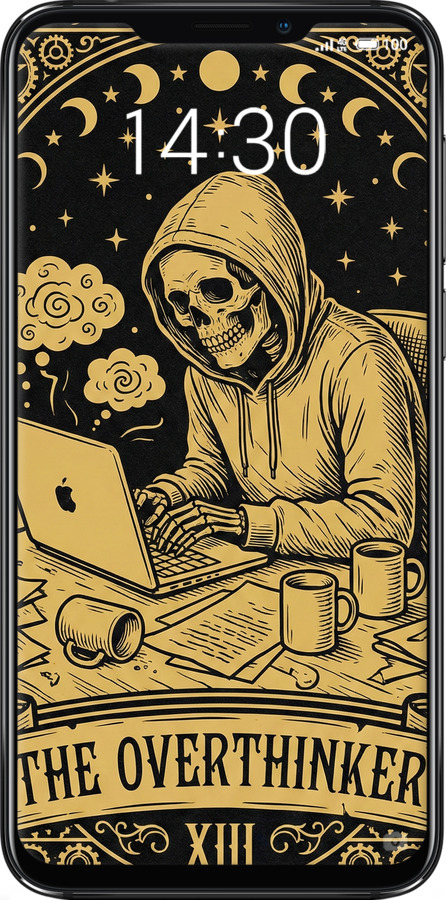 Силиконовый чехол The Overthinker для Meizu X8 - 6774u-1601 изображение 