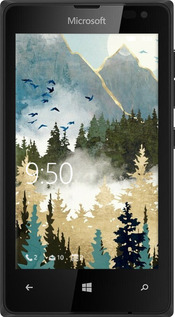 Силіконовий чехол Із зображенням лісового пейзажу для Microsoft Lumia 435 - 6548u-673 изображение 