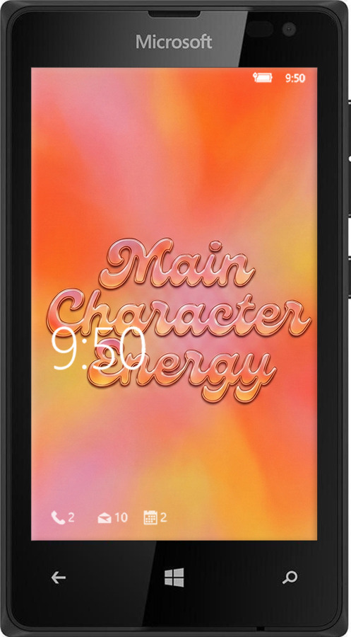 Силиконовый чехол Aura Gradient Main Character Energy Aesthetic Y2K для Microsoft Lumia 435 - 6783u-673 изображение 