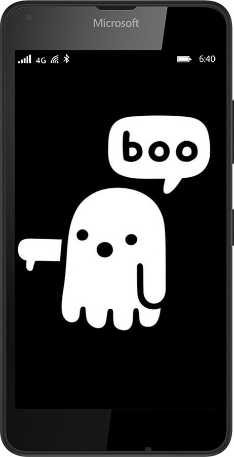 2D пластиковый чехол Призрак Неодобрения для Microsoft Lumia 640 - 6431t-273 изображение 
