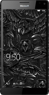 3D пластиковый глянцевый чехол Воронья ярость для Microsoft Lumia 950 XL Dual Sim - 6474c-407 изображение 