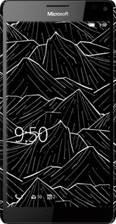 3D пластиковый глянцевый чехол С изображением Темных гор для Microsoft Lumia 950 XL Dual Sim - 6489c-407 изображение 