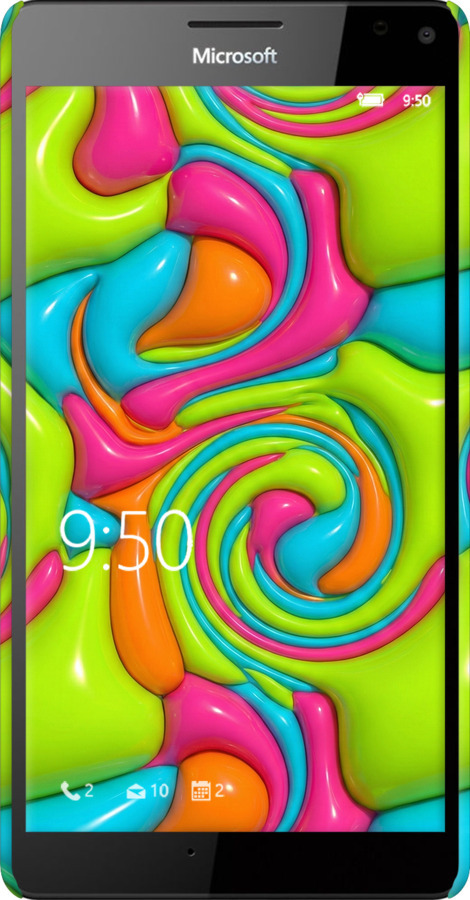 3D пластиковый глянцевый чехол Y2K Jelly Dream для Microsoft Lumia 950 XL Dual Sim - 6780c-407 изображение 