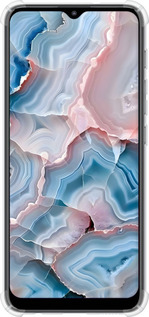 Силикон с усиленными углами чехол Мрамор для Motorola E20 - 6306sp-2509 изображение 