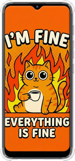 Силикон с усиленными углами чехол Funny Cat для Motorola E20 - 6786sp-2509 изображение 