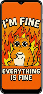 Силіконовий чехол Funny Cat для Motorola E20 - 6786u-2509 изображение 