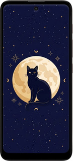 TPU чехол Cute Cat Celestial/Witchy для Motorola E40 - 6787b-2660 изображение 