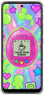 Силикон с усиленными углами чехол Y2K Aesthetic Retro Pet: Годуй мене кавою для Motorola E40 - 6784sp-2660 изображение 