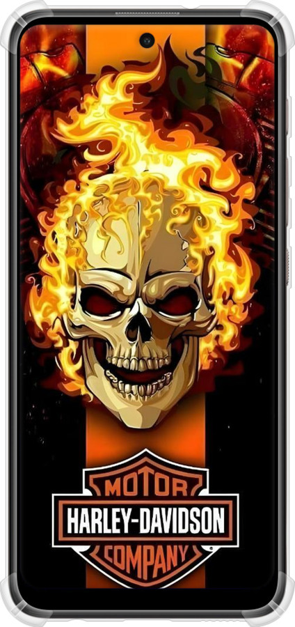 Силикон с усиленными углами чехол Харлей девидсон для Motorola E40 - 6370sp-2660 изображение 