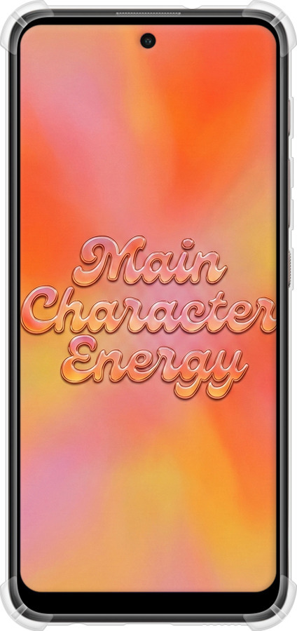 Силіконовий протиударний с посиленими кутами чехол Aura Gradient Main Character Energy Aesthetic Y2K для Motorola E40 - 6783sp-2660 изображение 