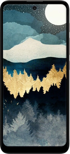 Силиконовый чехол Ночной пейзаж с лесом и горами для Motorola E40 - 6493u-2660 изображение 