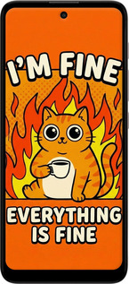 Силиконовый чехол Funny Cat для Motorola E40 - 6786u-2660 изображение 