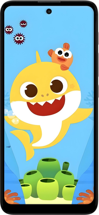 Силиконовый чехол Бейби Шарк для Motorola E40 - 6303u-2660 изображение 