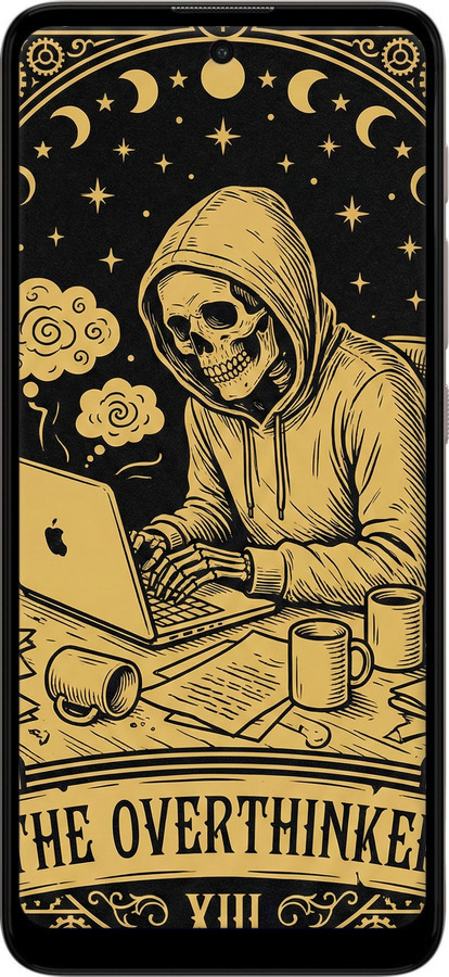 Силиконовый чехол The Overthinker для Motorola E40 - 6774u-2660 изображение 