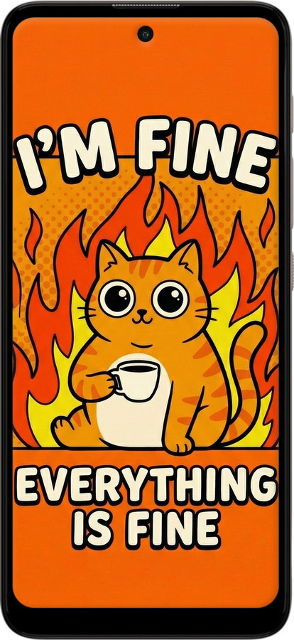 Силиконовый чехол Funny Cat для Motorola E40 - 6786u-2660 изображение 