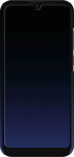 3D пластиковий матовий чехол Градієнт у темно-синьому стилі для Motorola E6i - 6542m-2355 изображение 