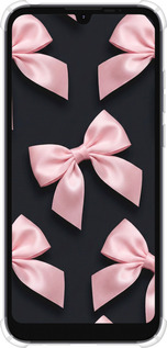 Силикон с усиленными углами чехол Coquette Ribbons Dark Coquette для Motorola E6i - 6767sp-2355 изображение 