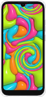 Силикон с усиленными углами чехол Y2K Jelly Dream для Motorola E6i - 6780sp-2355 изображение 