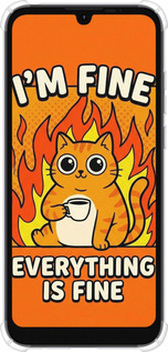 Силикон с усиленными углами чехол Funny Cat для Motorola E6i - 6786sp-2355 изображение 