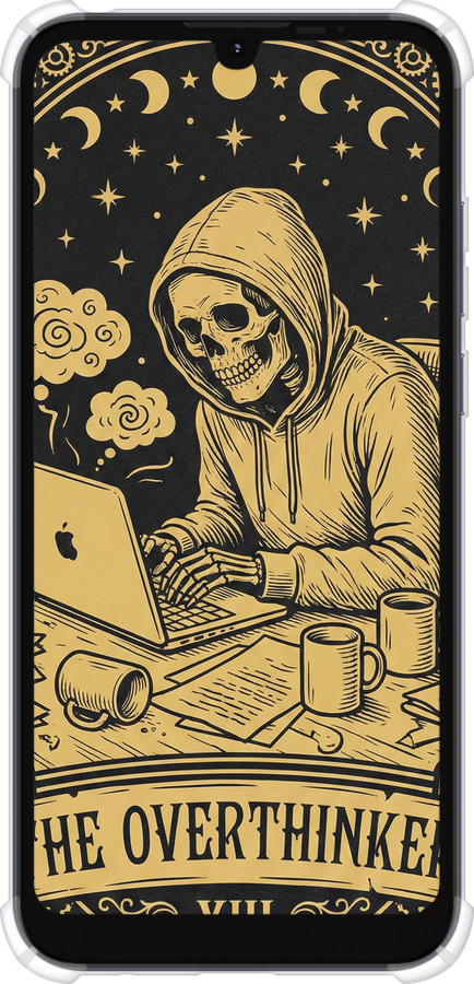 Силикон с усиленными углами чехол The Overthinker для Motorola E6i - 6774sp-2355 изображение 