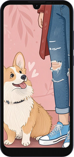 Силиконовый чехол Корги 3 для Motorola E6s - 6707u-2001 изображение 
