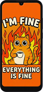 Силіконовий чехол Funny Cat для Motorola E6i - 6786u-2355 изображение 