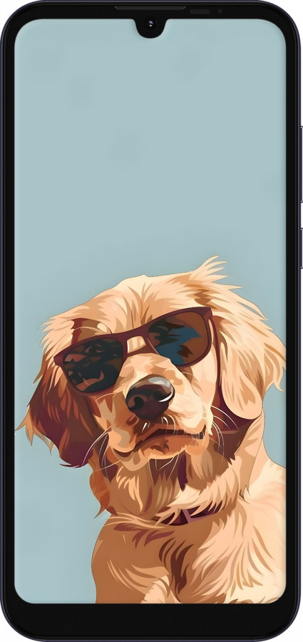 Силіконовий чехол Пес в очках для Motorola E6s - 6381u-2001 изображение 