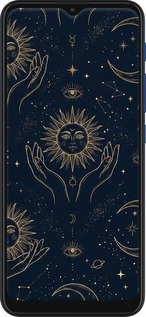 Силиконовый чехол Celestial Harmony: Sun & Moon Gold Mystic Pattern для Motorola E7 Plus - 6778u-2107 изображение 