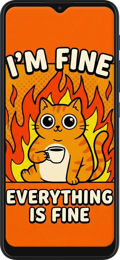 Силіконовий чехол Funny Cat для Motorola E7 Plus - 6786u-2107 изображение 