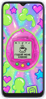 Силикон с усиленными углами чехол Y2K Aesthetic Retro Pet: Годуй мене кавою для Motorola E7 Power - 6784sp-2284 изображение 