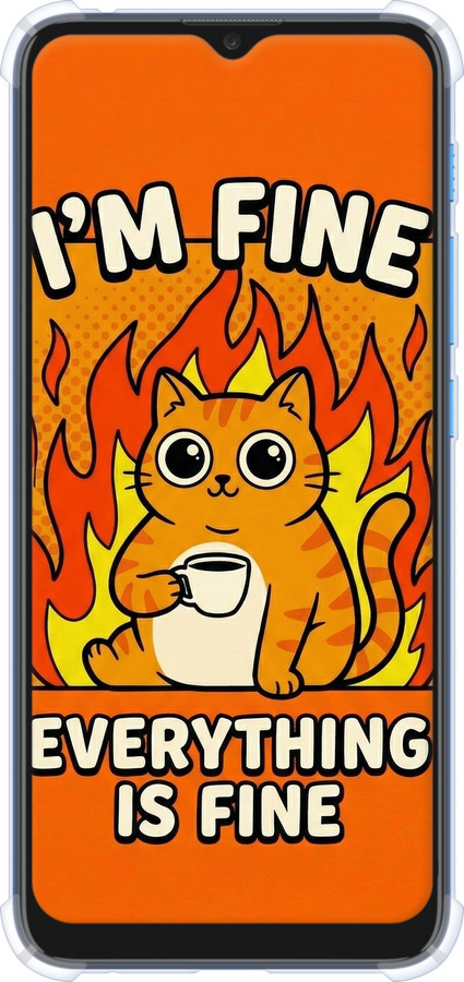 Силіконовий протиударний с посиленими кутами чехол Funny Cat для Motorola E7 Power - 6786sp-2284 изображение 