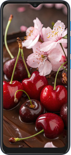 Силиконовый чехол Вишня в шоколаде для Motorola E7 Power - 6698u-2284 изображение 