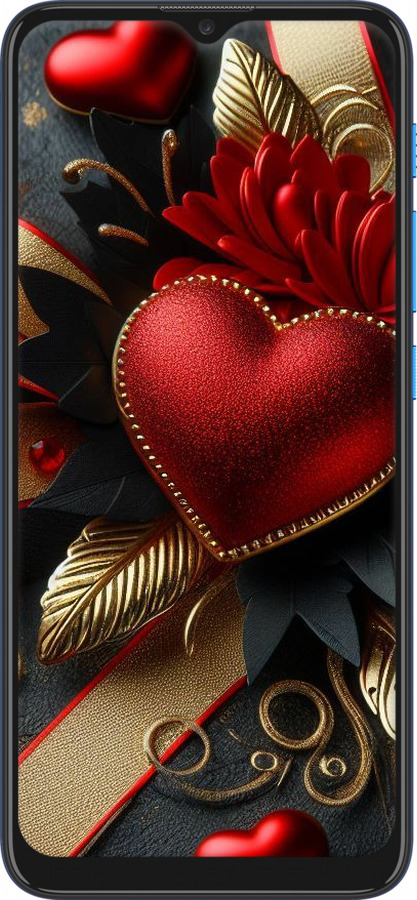 Силіконовий чехол Сердечки v2 для Motorola E7 Power - 5832u-2284 изображение 