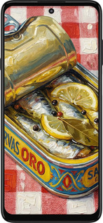 Силиконовый чехол Vintage Sardine Tin Phone для Motorola Edge 20 Lite - 6772u-2496 изображение 