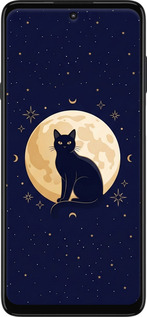 Силіконовий чехол Cute Cat Celestial/Witchy для Motorola Edge 20 Lite - 6787u-2496 изображение 