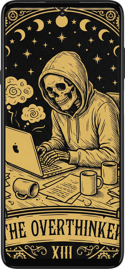 Силіконовий чехол The Overthinker для Motorola Edge 20 Lite - 6774u-2496 изображение 