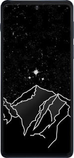 Силиконовый чехол Минималистический горный пейзаж для Motorola Edge 20 Pro - 6438u-2662 изображение 