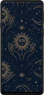 TPU чехол Celestial Harmony: Sun & Moon Gold Mystic Pattern для Motorola Edge 20 - 6778b-2497 изображение 
