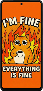 TPU чехол Funny Cat для Motorola Edge 20 - 6786b-2497 изображение 