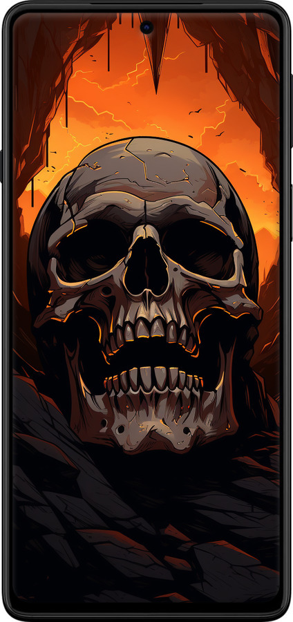 TPU чехол Череп в пещере для Motorola Edge 20 - 5959b-2497 изображение 
