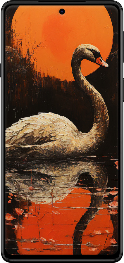 TPU чехол Лебедь для Motorola Edge 20 - 5964b-2497 изображение 