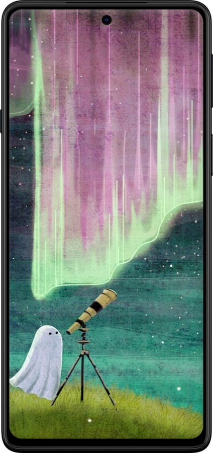 TPU чехол Привидение и звезды для Motorola Edge 20 - 6443b-2497 изображение 