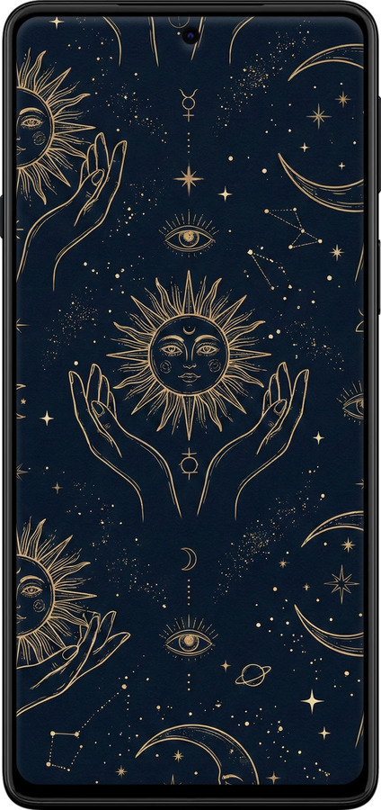 TPU чехол Celestial Harmony: Sun & Moon Gold Mystic Pattern для Motorola Edge 20 - 6778b-2497 изображение 