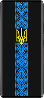 Силиконовый чехол Тризуб в вышиванке для Motorola Edge 30 Fusion 5G - 1158u-3198 изображение 