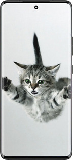 Силиконовый чехол Летящий котёнок для Motorola Edge 30 Fusion 5G - 2322u-3198 изображение 