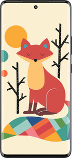 Силиконовый чехол Rainbow fox для Motorola Edge 30 Fusion 5G - 4010u-3198 изображение 