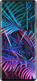 Силиконовый чехол Папоротник под ультрафиолетом для Motorola Edge 30 Fusion 5G - 4069u-3198 изображение 