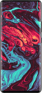Силиконовый чехол Синяя красная абстакция для Motorola Edge 30 Fusion 5G - 5339u-3198 изображение 